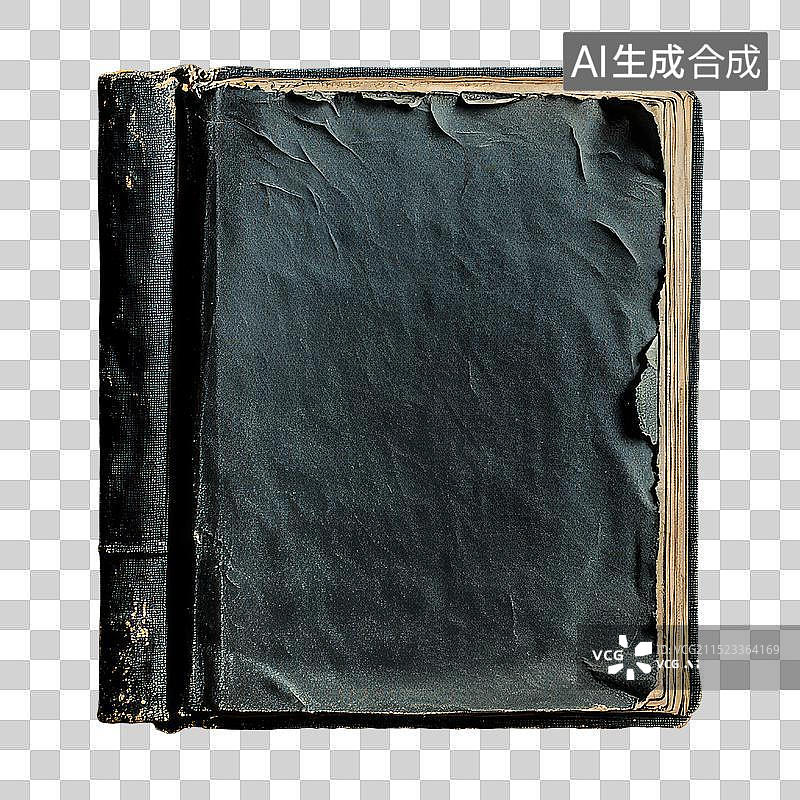 【AI数字艺术】一本黑色古老的书图片素材