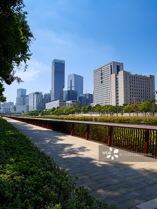 深圳南山大沙河和科技园，高科技产业聚集地图片素材