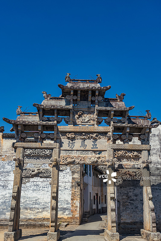 安徽省黄山市歙县许村图片素材