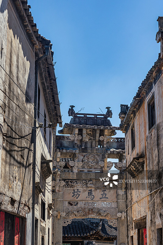 安徽省黄山市歙县许村图片素材