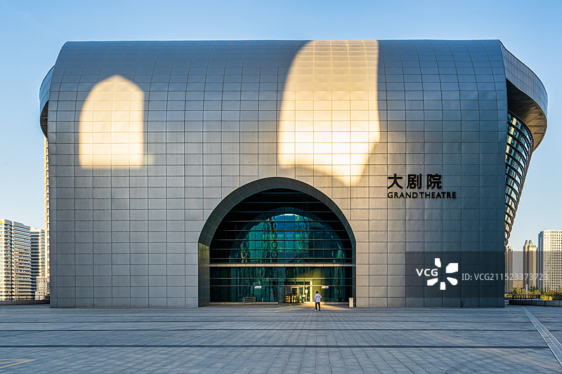 中国新疆乌鲁木齐文化中心建筑图片素材