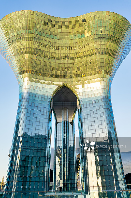 中国新疆乌鲁木齐文化中心建筑图片素材