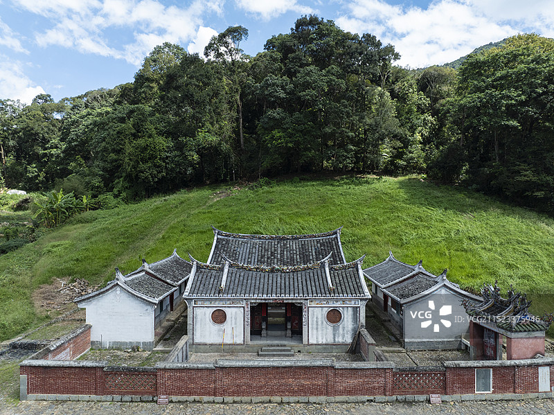 航拍福建漳州南靖县下版村刘氏宗祠追继堂图片素材