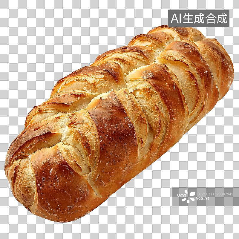 【AI数字艺术】免抠|一条面包图片素材
