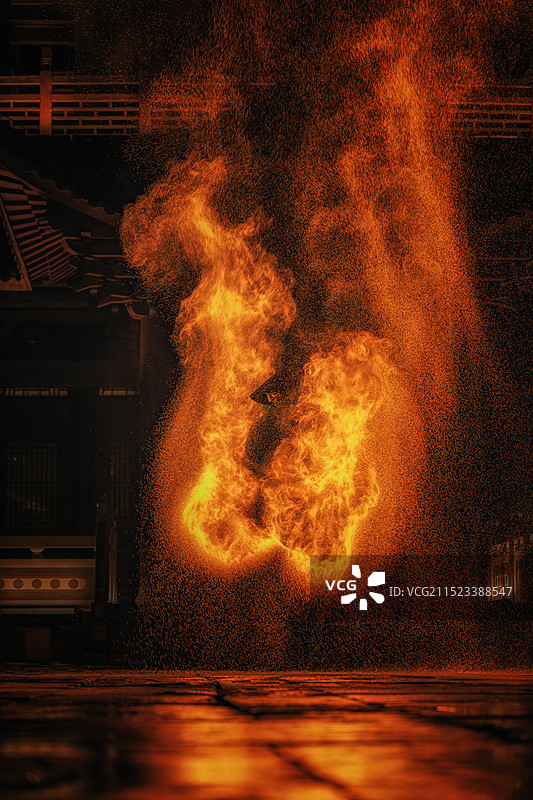 葛仙村火壶表演图片素材