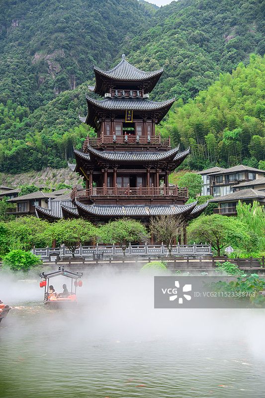 葛仙村众妙阁白天景色图片素材