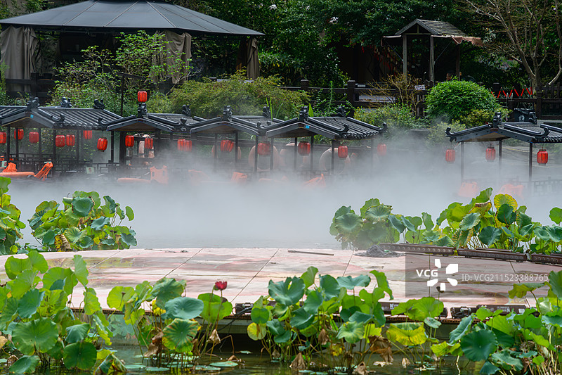 葛仙村众妙阁白天景色图片素材