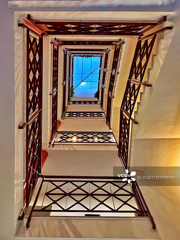 螺旋楼梯俯视图图片素材