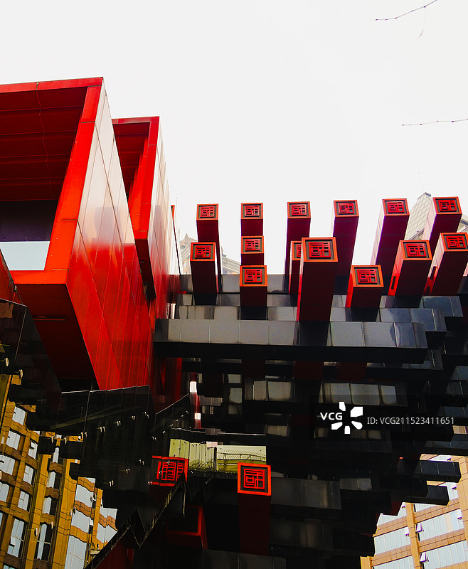 重庆美术馆的外墙图片素材