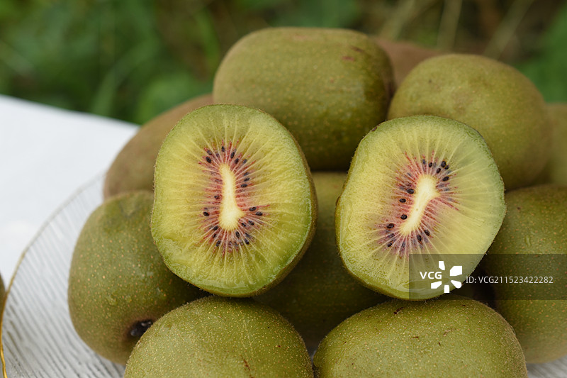 四川成都蒲江红心猕猴桃图片素材