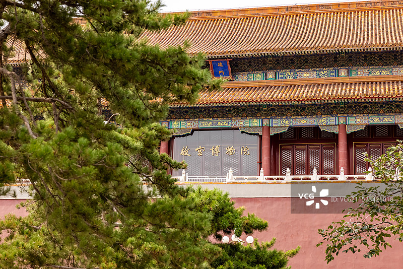 北京故宫博物院端门图片素材