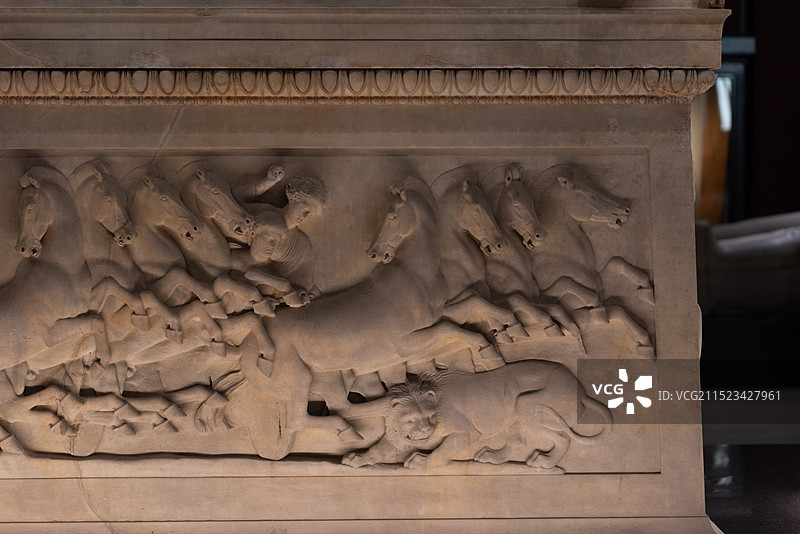 利西亚石棺-石棺展厅-土耳其伊斯坦布尔考古博物馆馆藏文物图片素材