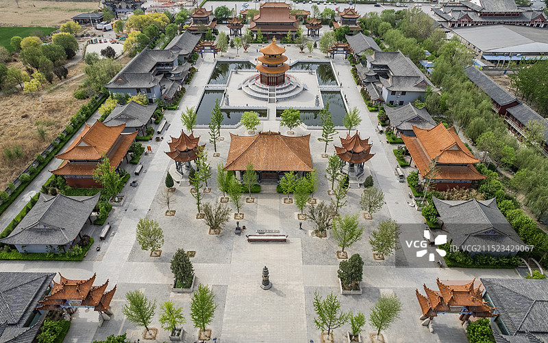 河北胜芳镇大悲禅寺景观图片素材