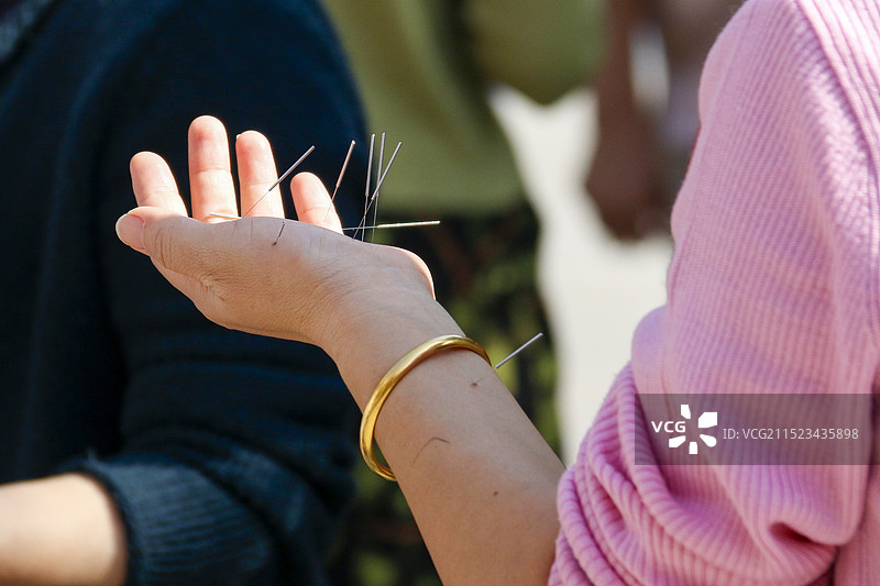 中医医学中的针灸图片素材