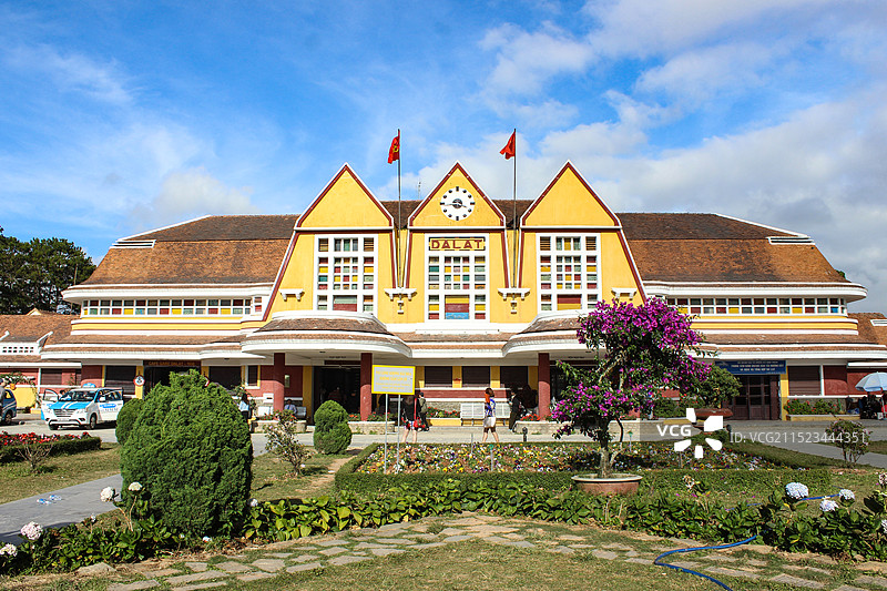 越南大叻旧火车站图片素材
