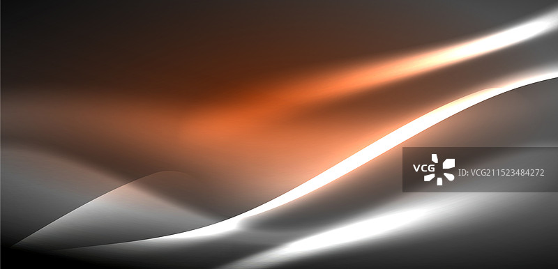 霓虹灯照亮的波浪在背景中涌动图片素材