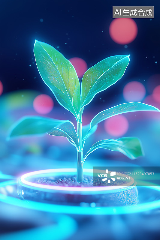【AI数字艺术】智能农业科技种植图片素材