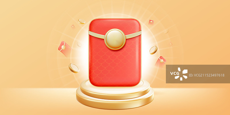 3D商务节日活动红包矢量图图片素材