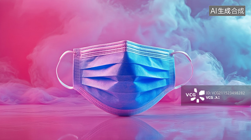 【AI数字艺术】口罩素材背景图片素材