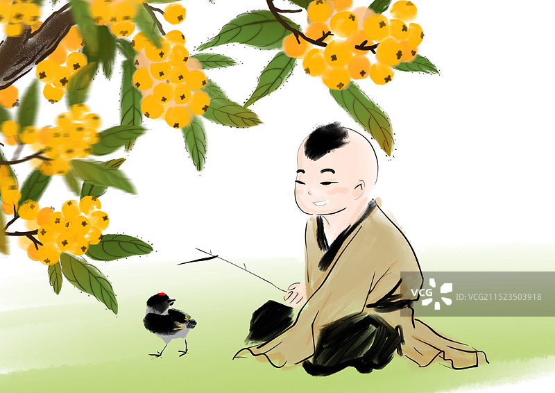 古代，小孩，少年，可爱图片素材