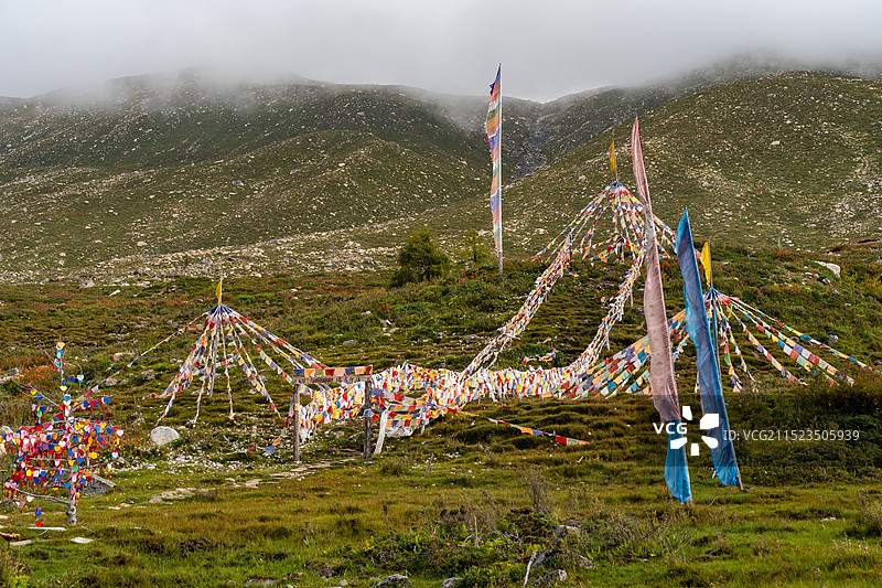 康定情歌木格措风景区-红海草原图片素材