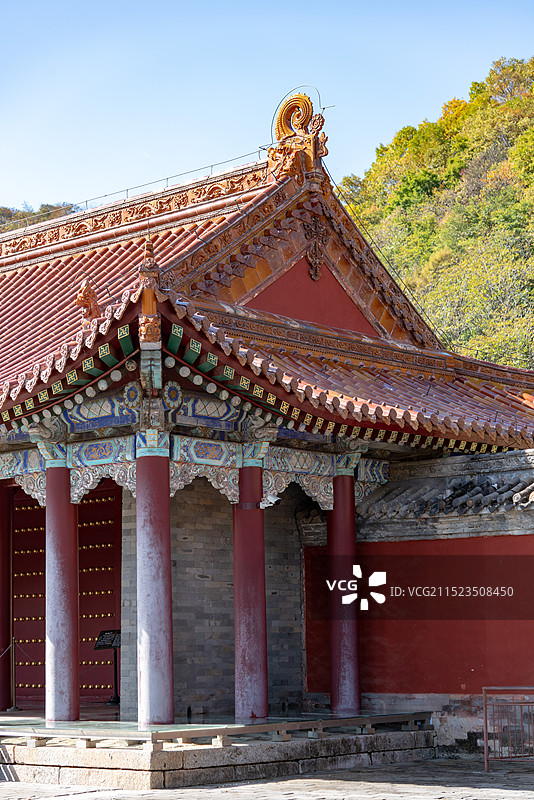 世界文化遗产-盛京三陵-辽宁抚顺新宾清永陵-启运门图片素材