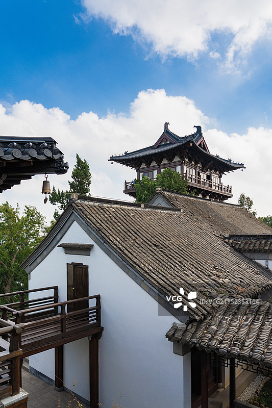 镇江北固山公园，北固楼，江声阁图片素材