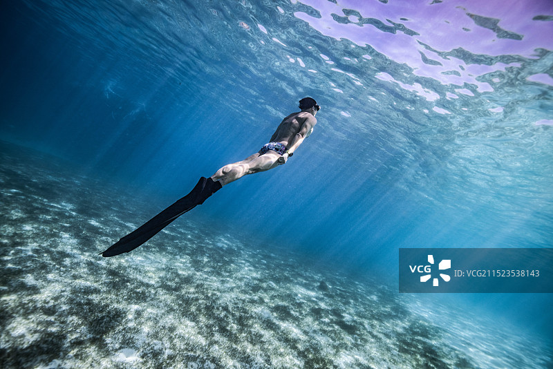 自由潜 无肖像图片素材