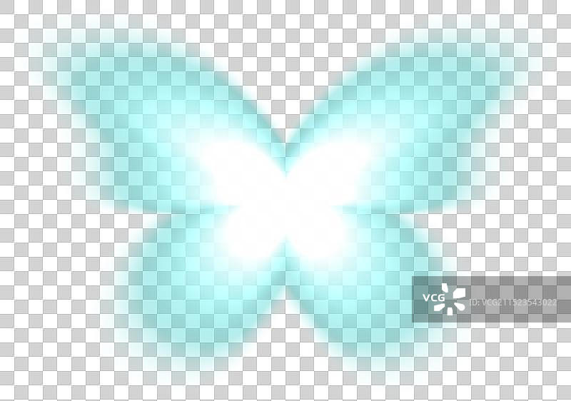 模糊的蝴蝶全息形状图片素材