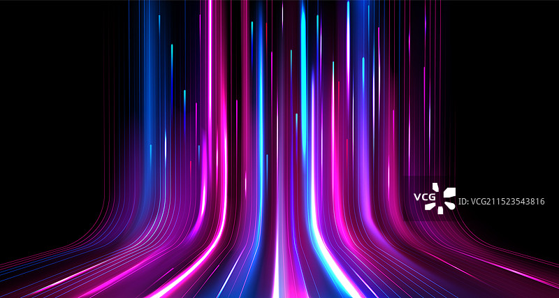 霓虹灯光速度效果图片素材