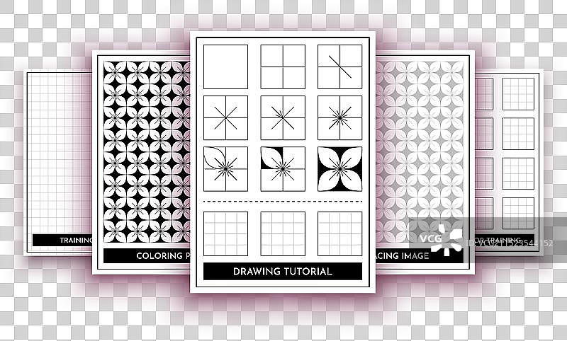 如何一步一步绘制禅绕画图片素材