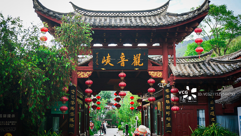 丽江观音峡景区图片素材