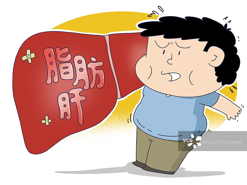 脂肪肝患者图片素材