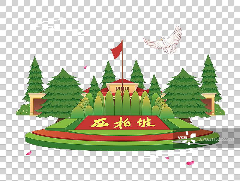 红色旅游景点旅游目的地河北石家庄西柏坡图片素材