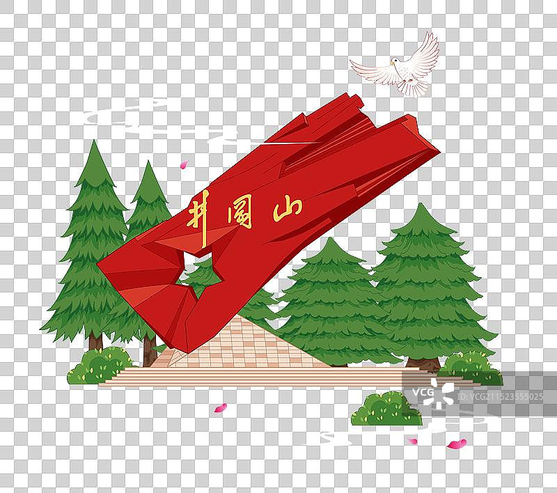 红色旅游景点旅游目的地江西吉安市井冈山图片素材