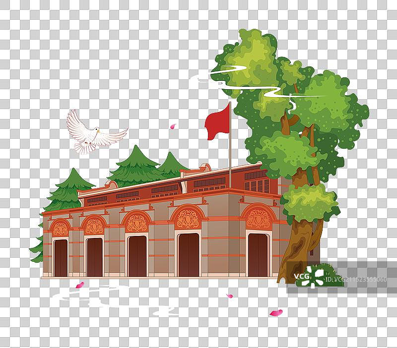 红色旅游景点旅游目的地上海中共一大会址图片素材