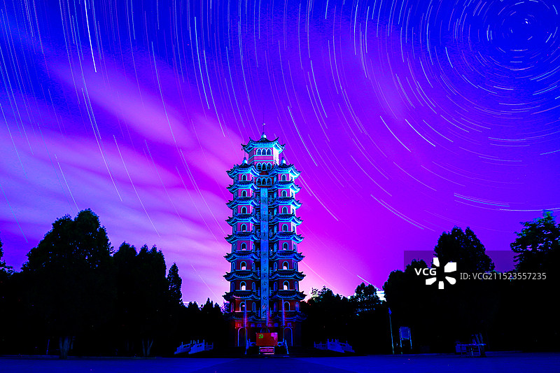 甘肃省白银市会宁县会师旧址纪念馆会师园会师塔图片素材