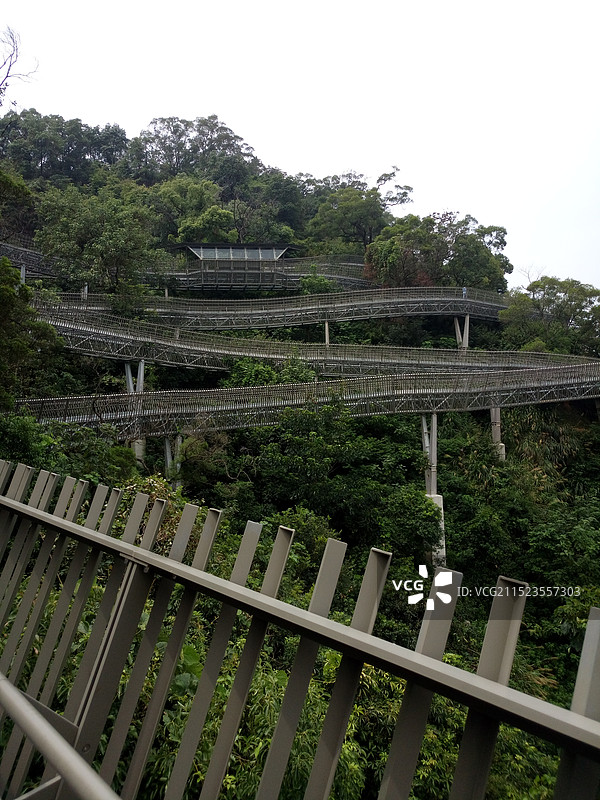 玻璃栈道图片素材