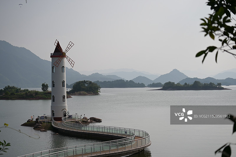 杭州千岛湖森林氧吧图片素材