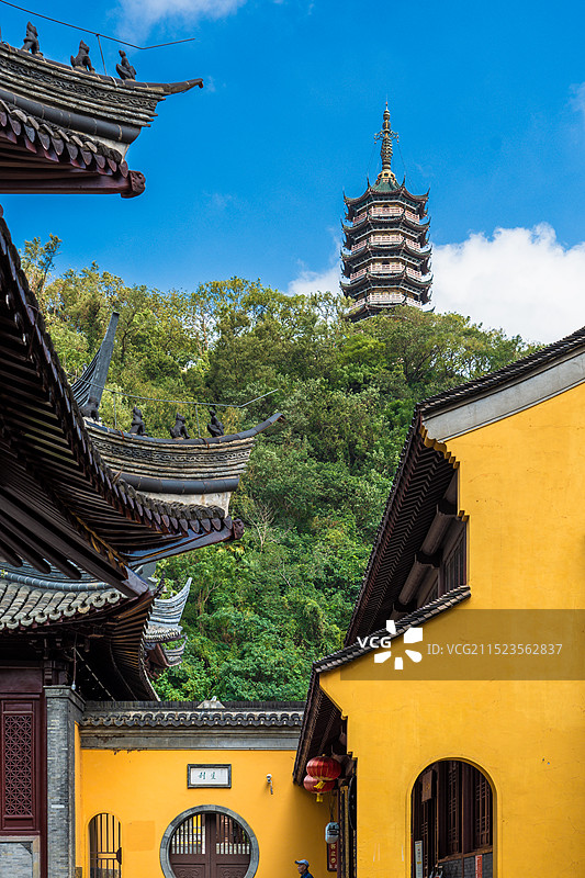 镇江焦山风景区，定慧寺，万佛塔图片素材