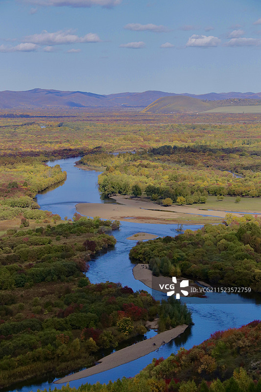 呼伦贝尔额尔古纳市乌兰山景区图片素材