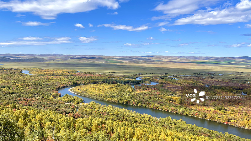呼伦贝尔额尔古纳市乌兰山景区图片素材