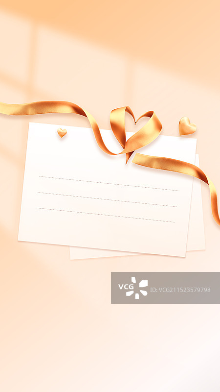 感恩节通用带金色蝴蝶结的贺卡邀请函背景图案图片素材