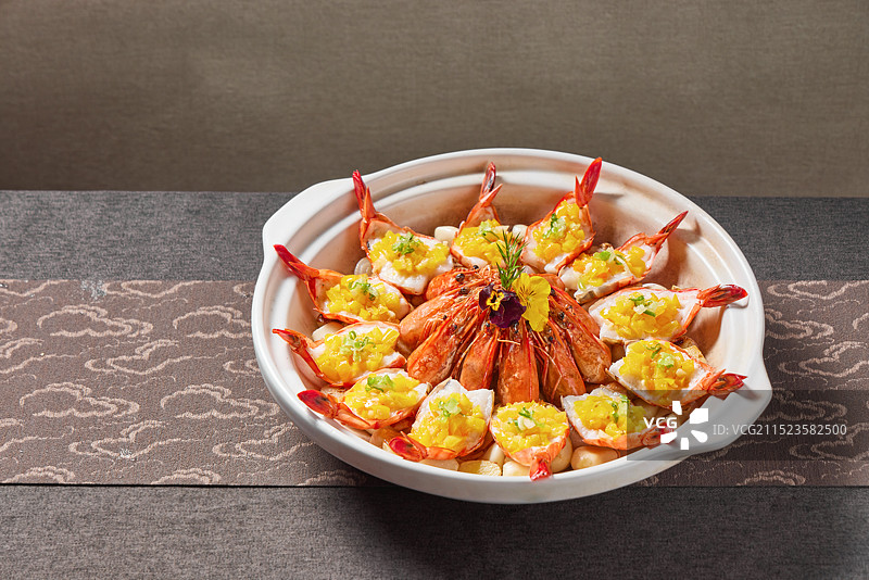 蒜蓉虾图片素材