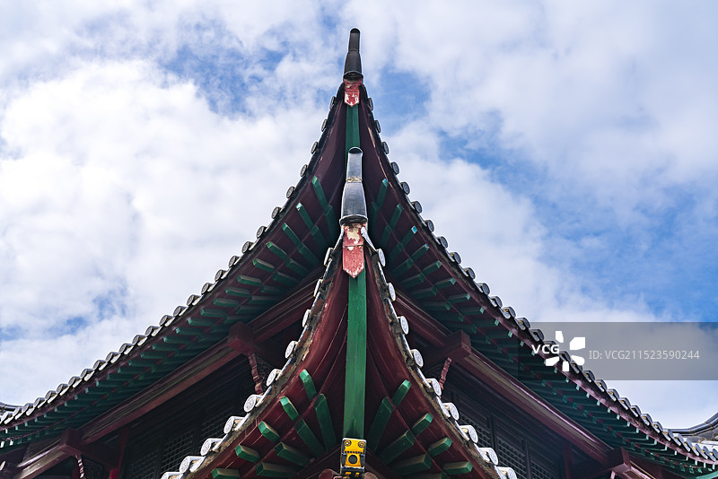武汉归元禅寺中国传统古建筑佛教文化精美榫卯结构中式建筑图片素材