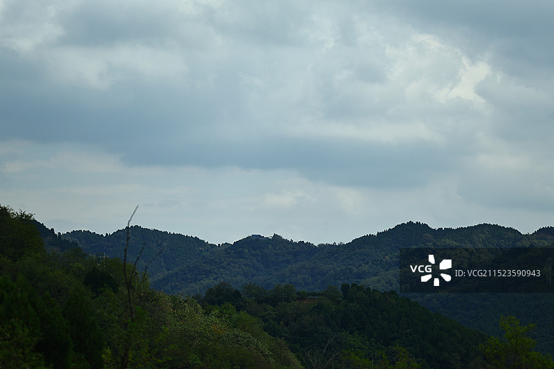 西安骊山城市风光图片素材
