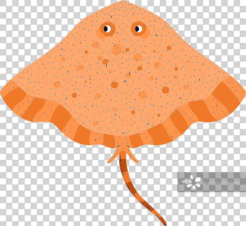 黄貂鱼蝴蝶俯视图图片素材