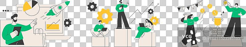 创造利润抽象概念图片素材