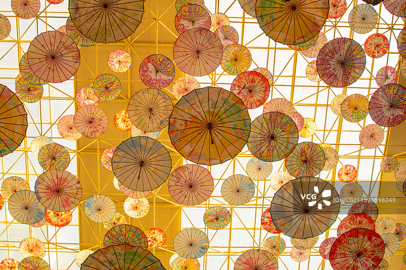 l柳州博物馆油纸伞图片素材