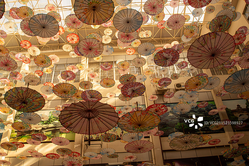 l柳州博物馆油纸伞图片素材